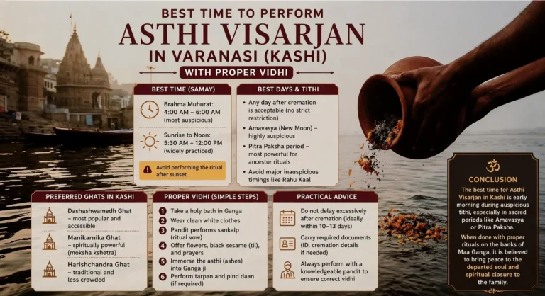 Best Time to Perform Asthi Visarjan in Varanasi Kashi with Proper Vidhi